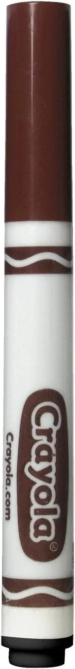 Crayola Broad Line Markers, Brown, 12 Count Bulk Markers