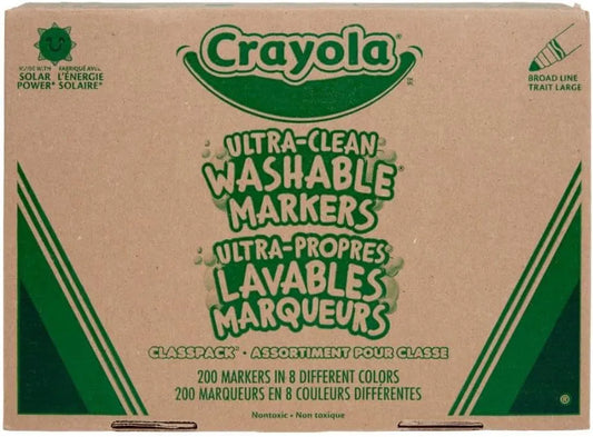 Crayola Broad Line Washable Markers (200ct), Teacher Appreciation Gifts