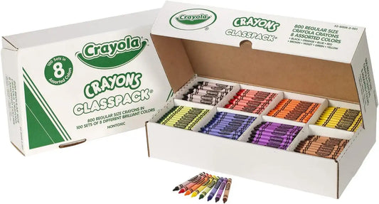 Crayola Crayon Classpack (800ct), Bulk Crayons for Kids, School Supplies