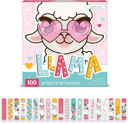 Llama Kids Adhesive Bandages, 100 Count