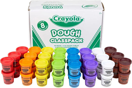 Crayola Dough Classpack - 8 Assorted Colors (48 Count), 3oz Kids Dough