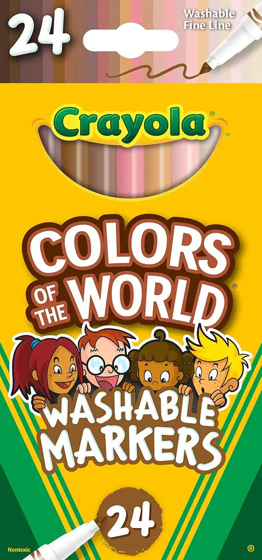Crayola Colors of the World Markers 24 Count